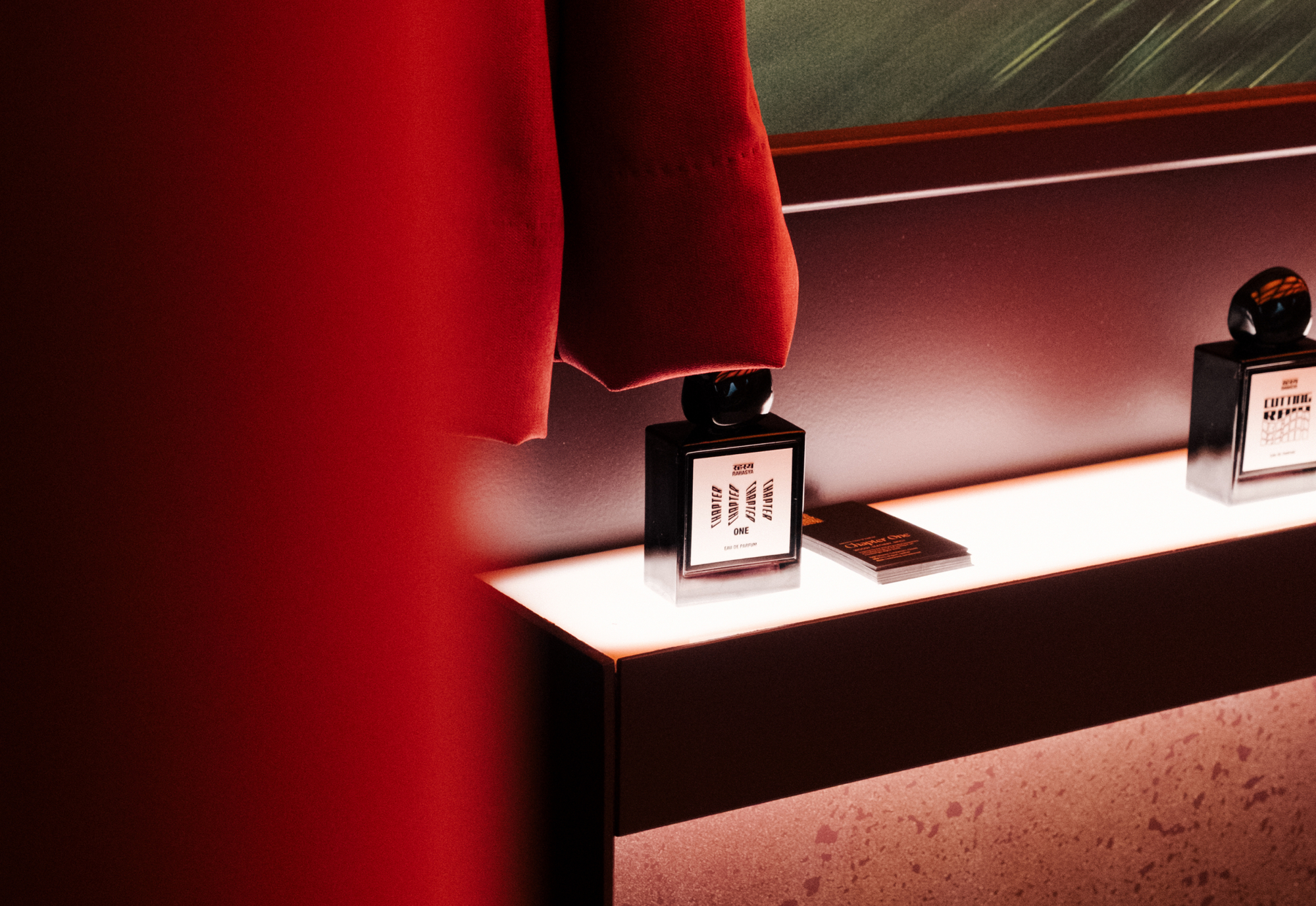 At their In Transit pop-up on Eastcastle Street in London, Rahasya Fragrances transformed the space into an immersive, emotional experience.